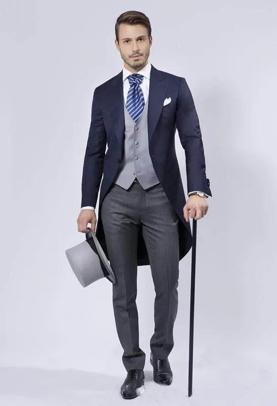 Men Formal Wear Pants - Custom Made Groom Tailcoat Handsome Formal