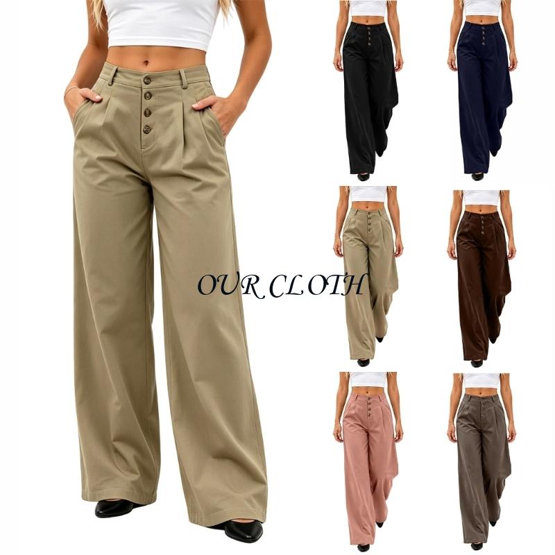 Dress Pant Flat Front - Wide Leg Dress Pants Women Business