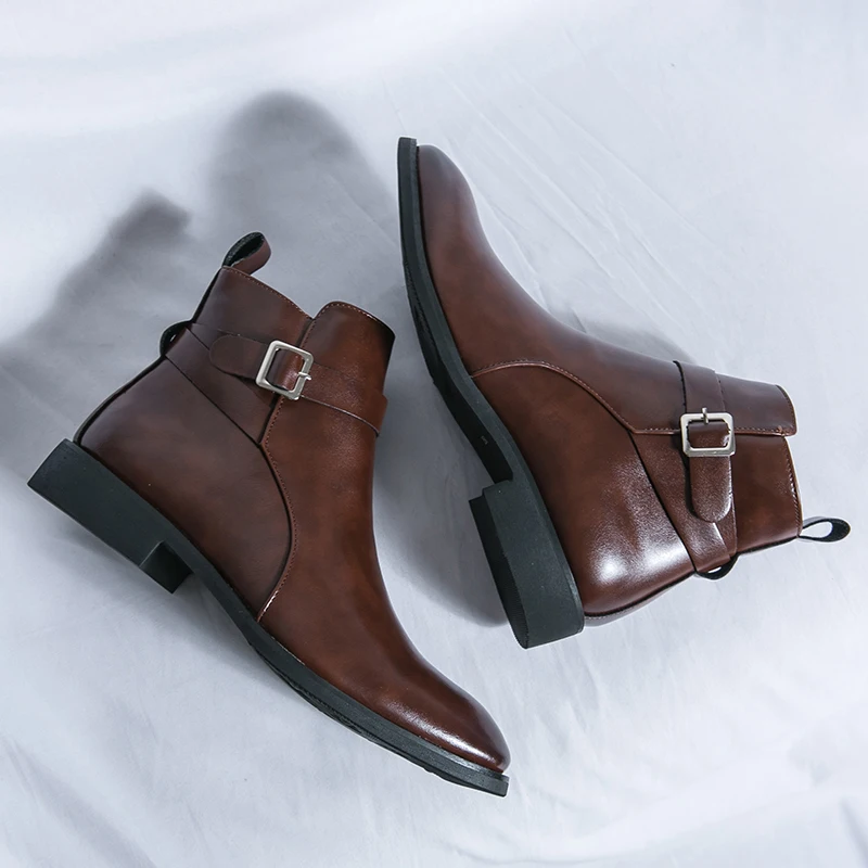Fashion Designer Men's Pointed - Men Formal Wear With Boots 评论和价格