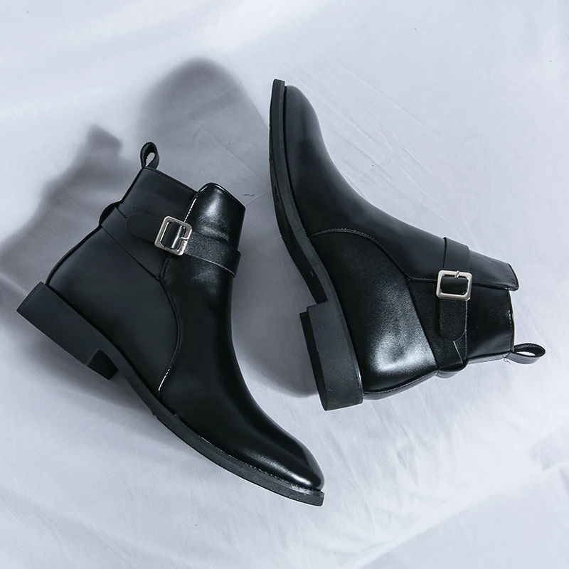 Fashion Designer Men's Pointed - Men Formal Wear With Boots 评论和价格