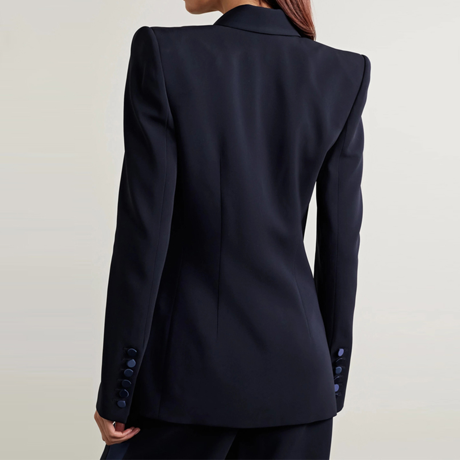 Navy Blue Women's 2 Piece Set  - Double Breasted Blazer 评论和价格