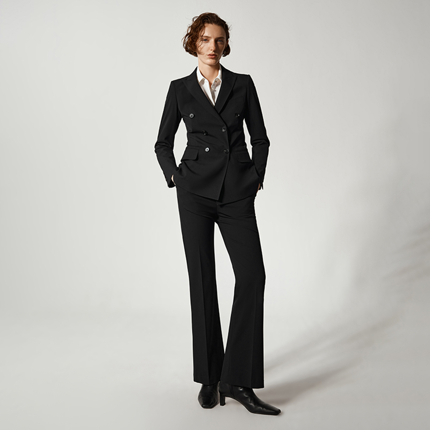 Allingentle Women Pantsuit 2 P - Double Breasted Blazer 评论和价格