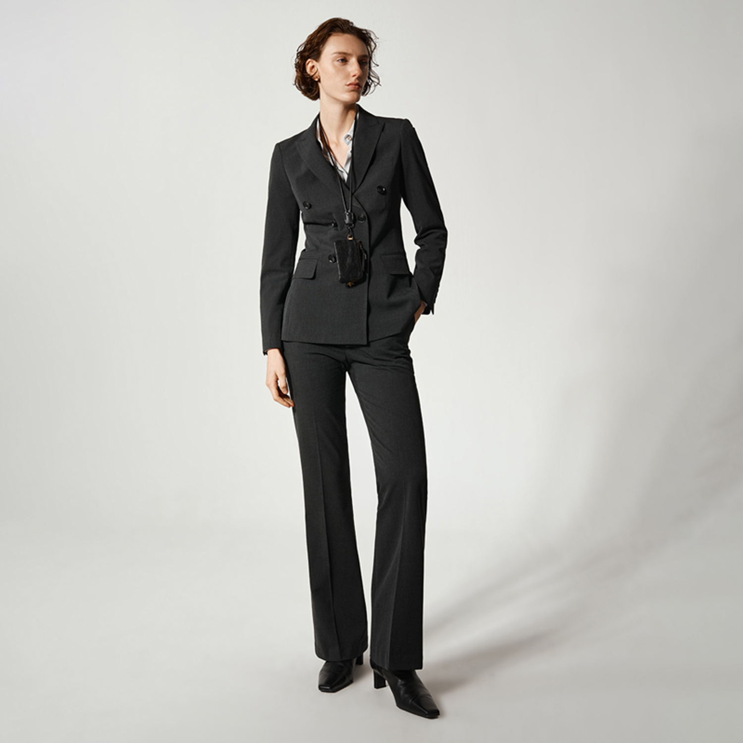 Allingentle Women Pantsuit 2 P - Double Breasted Blazer 评论和价格