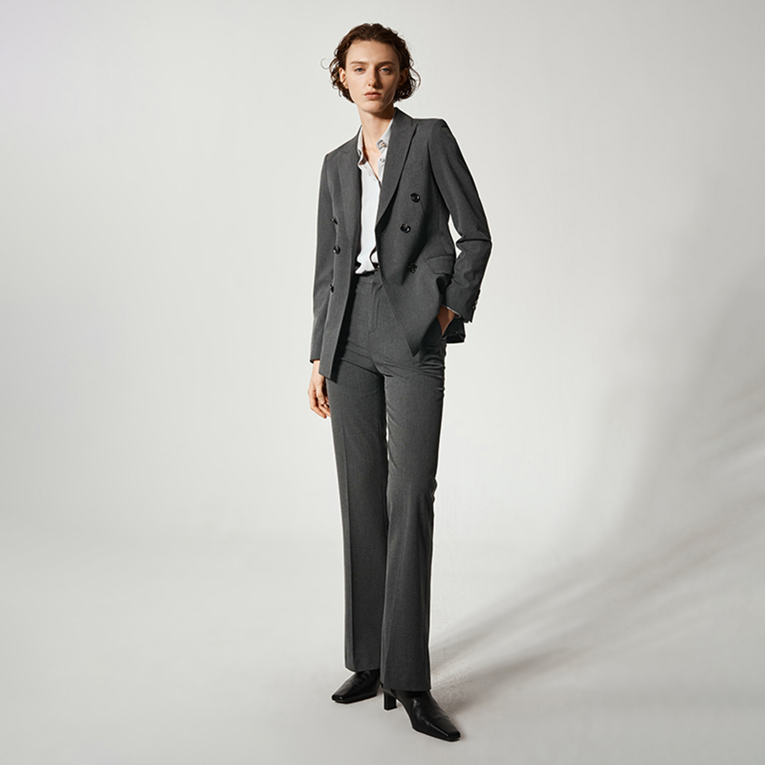 Allingentle Women Pantsuit 2 P - Double Breasted Blazer 评论和价格