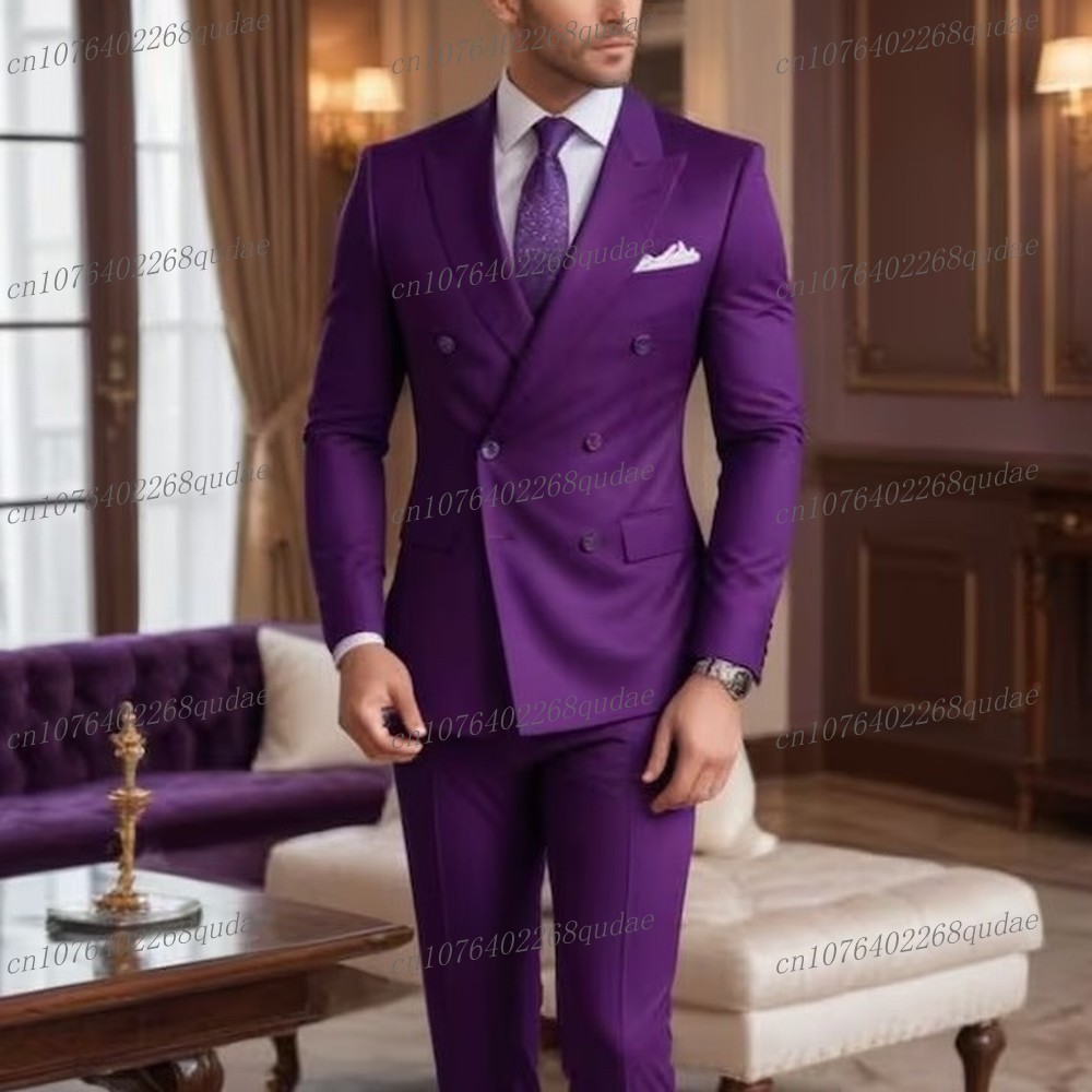 New Male Purple Formal Occasio - Men Formal Wear Purple 评论和价格
