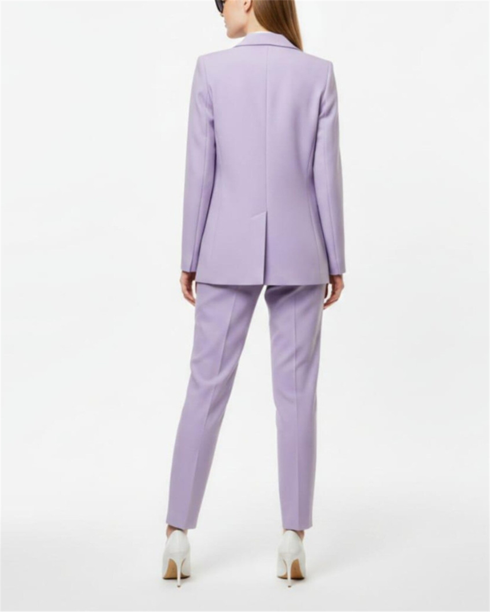 Modern Women's Suits 2 Pcs Lav - Double Breasted Blazer 评论和价格