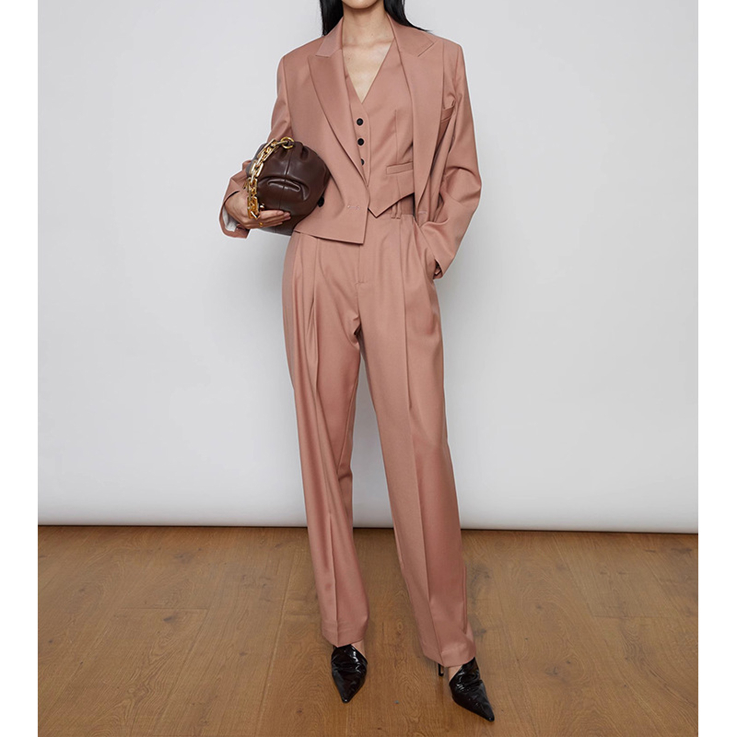Allingentle Women's Suit Pants - Double Breasted Blazer 评论和价格