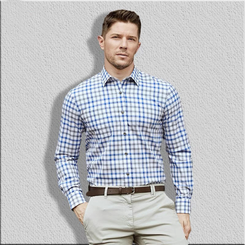 Men's long sleeve shirt pure c - Men Formal Wear Summer 评论和价格