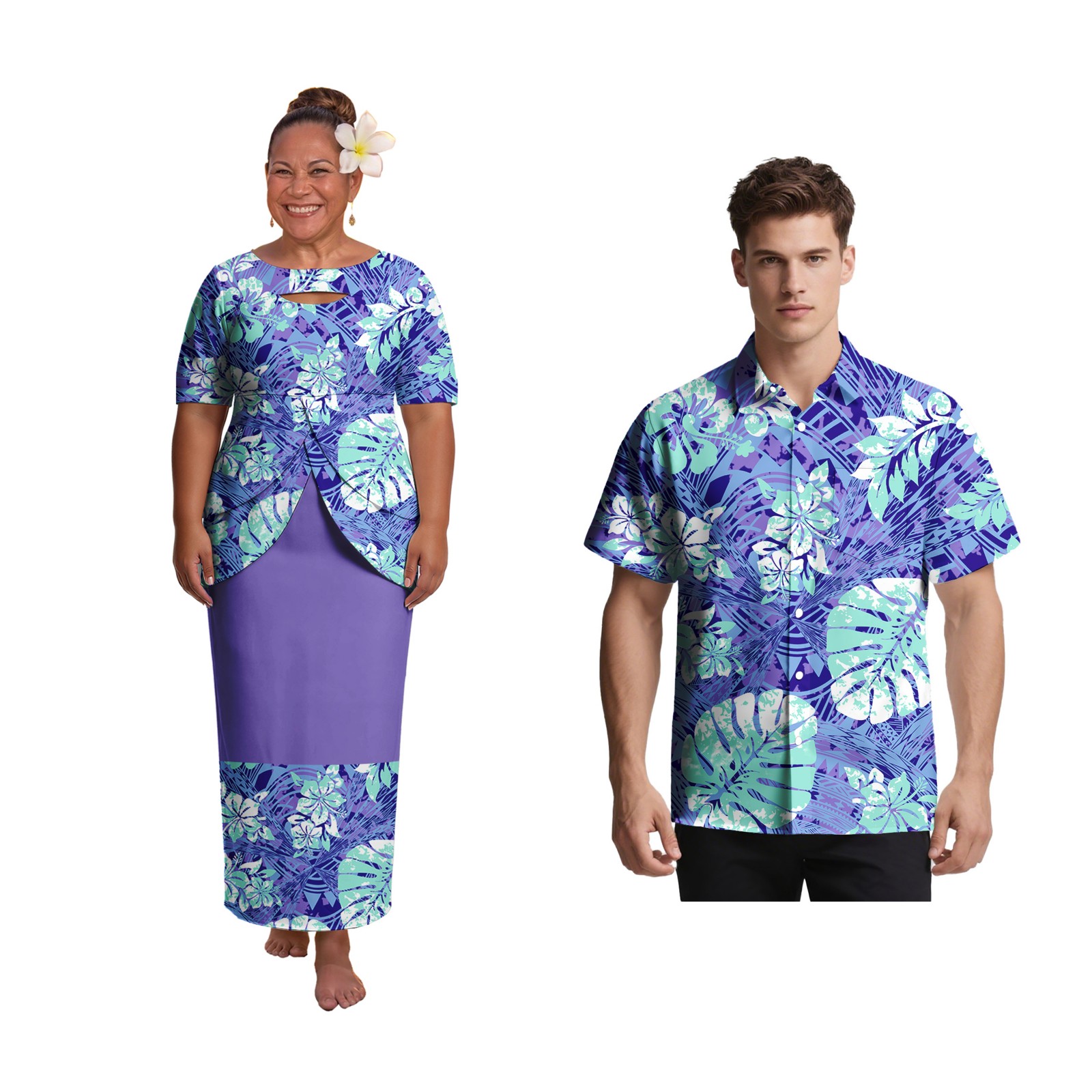 Beach Samoan Puletasi Elegant  - Men'S Hawaiian Formal Wear 评论和价格