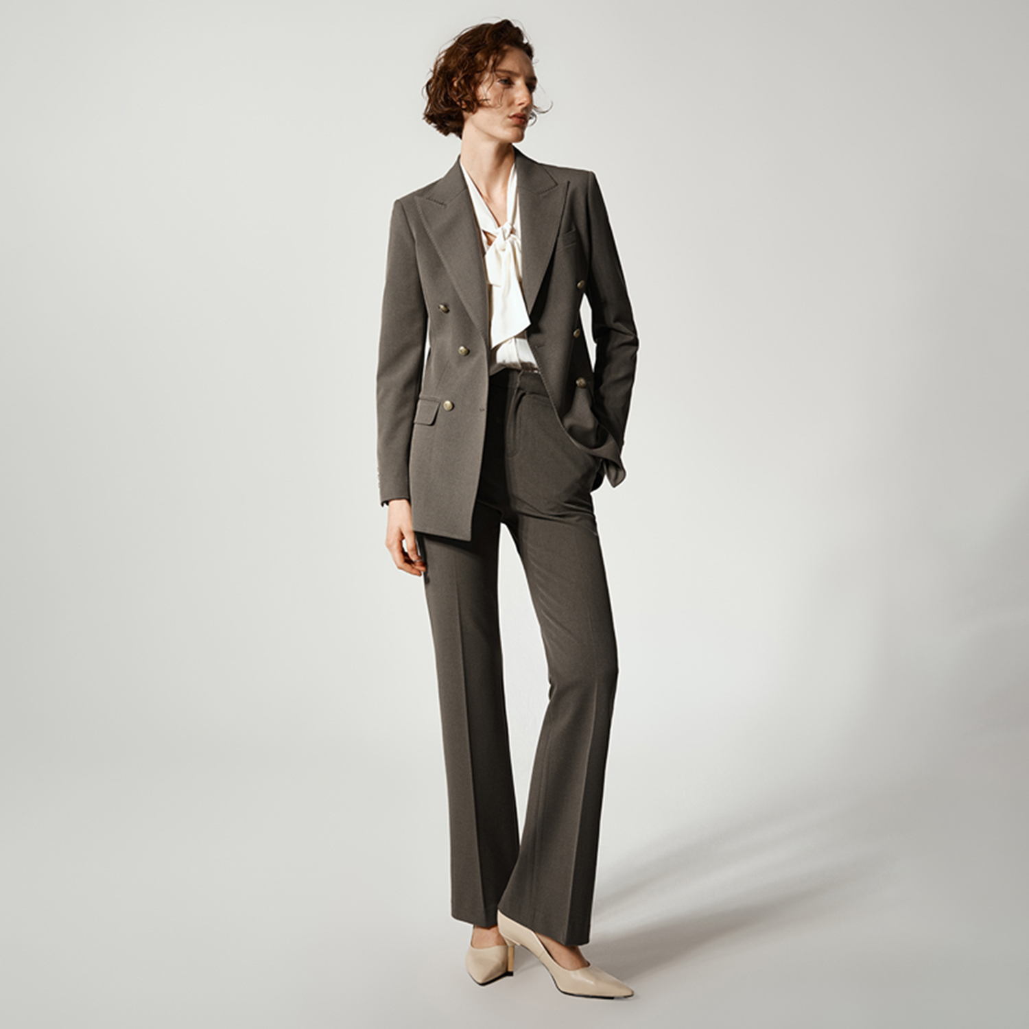 Allingentle Women Pantsuit 2 P - Double Breasted Blazer 评论和价格