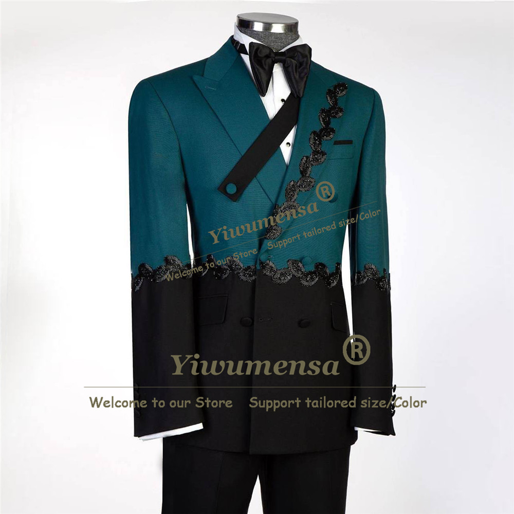 Unique Design Suits Men Splice - Men Formal Wear Pants 评论和价格