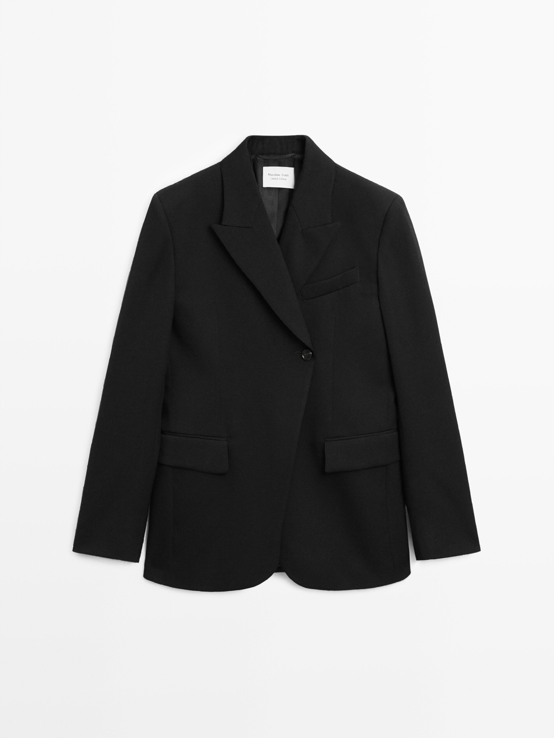 Allingentle Black Woolen Women - Double Breasted Blazer 评论和价格