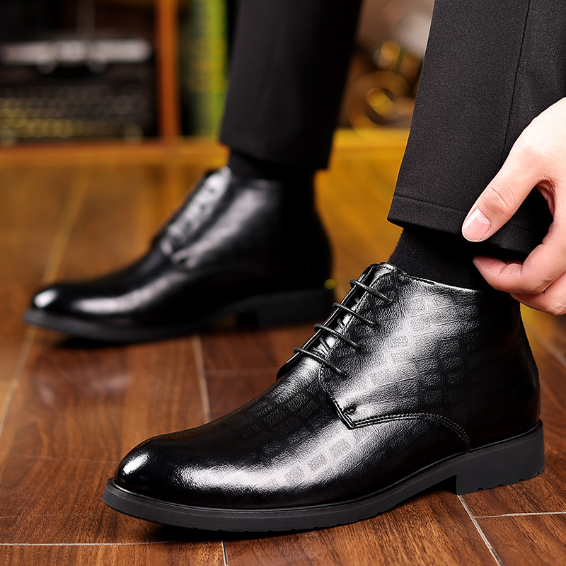 Men's British Style 2025 Winte - Men Formal Wear With Boots 评论和价格