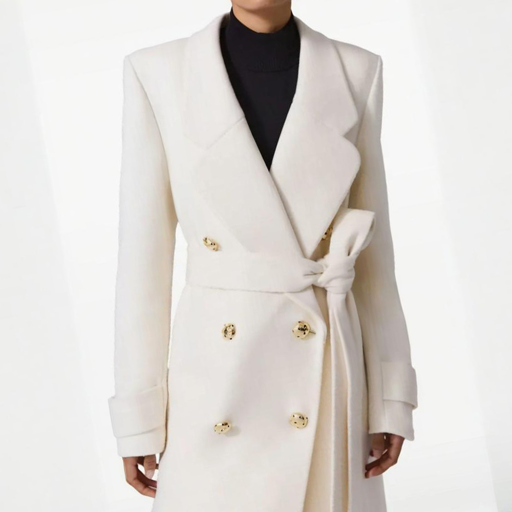 Allingentle Woolen Overcoat fo - Double Breasted Blazer 评论和价格