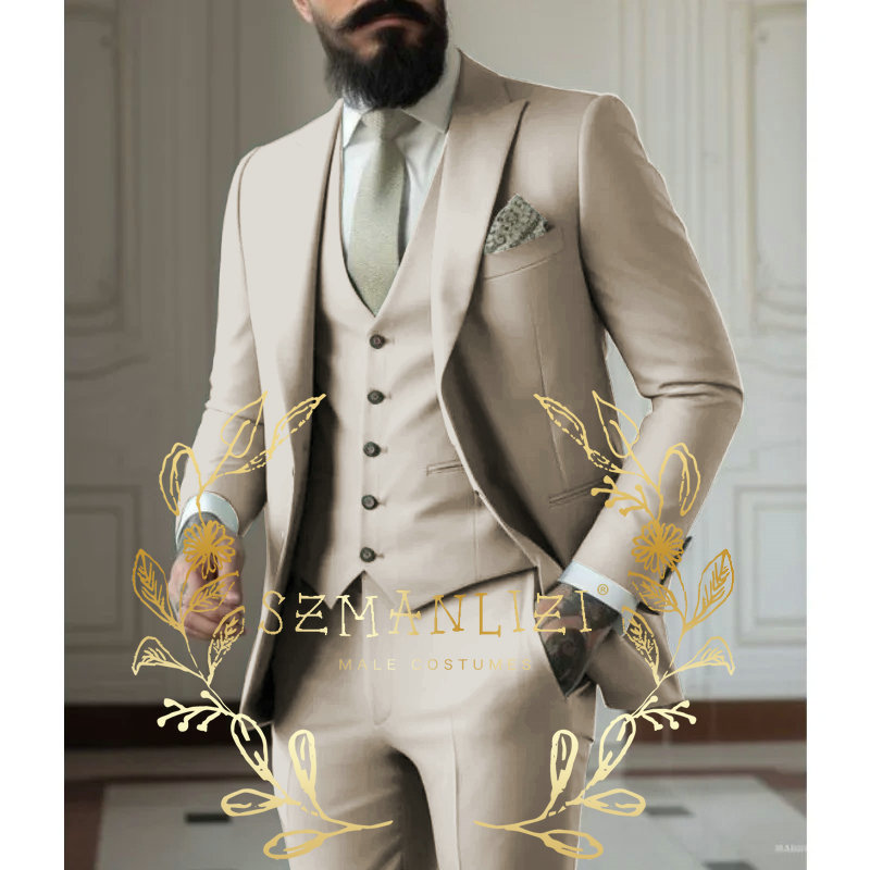Light green Suits Men Suits 3  - Men Formal Wear Pants 评论和价格