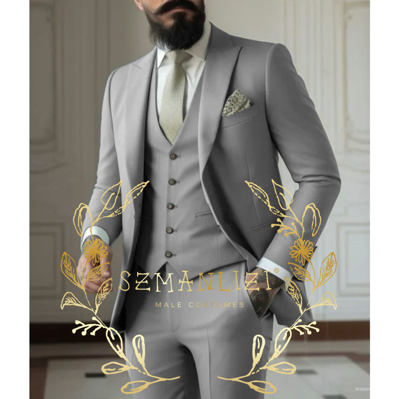 Light green Suits Men Suits 3  - Men Formal Wear Pants 评论和价格