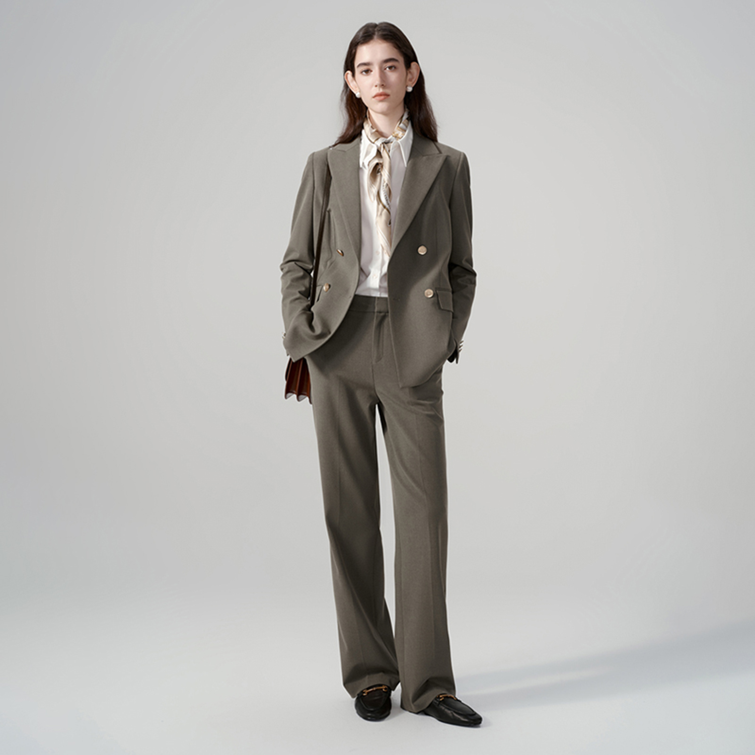 Allingentle Women Pantsuit Cla - Double Breasted Blazer 评论和价格