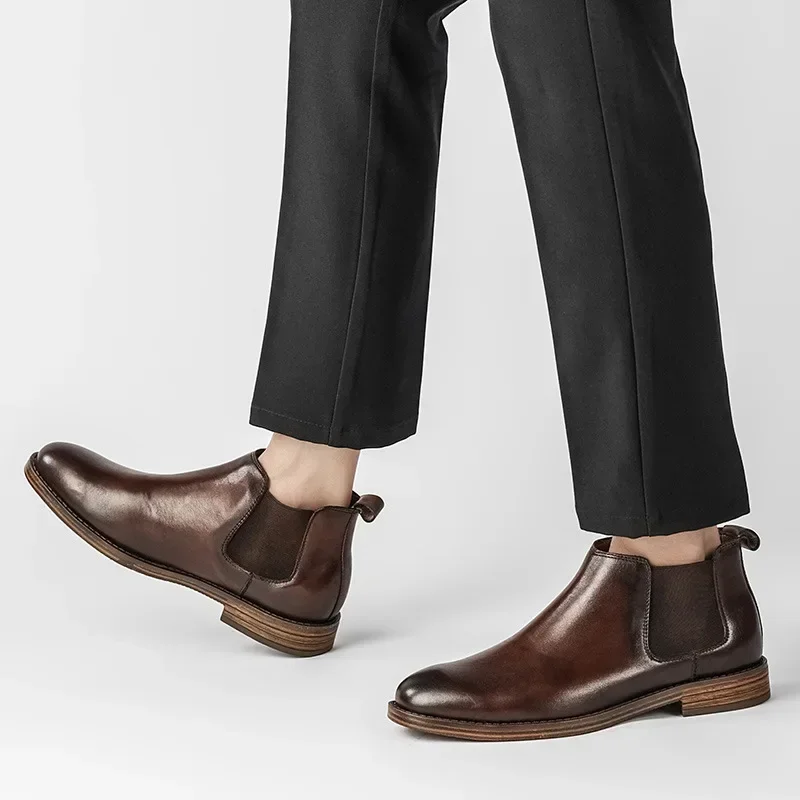 Men's Business Fashion Dress B - Men Formal Wear With Boots 评论和价格