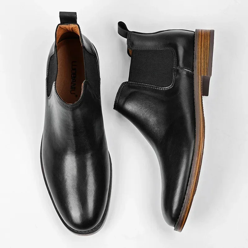 Men's Business Fashion Dress B - Men Formal Wear With Boots 评论和价格