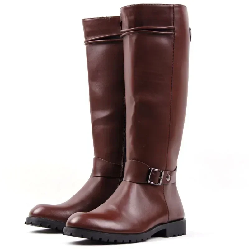 Plus Size 37-46 Top Quality Pu - Men Formal Wear With Boots 评论和价格