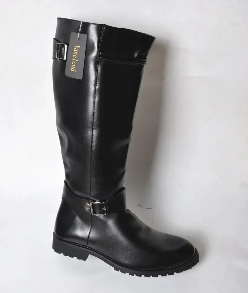 Plus Size 37-46 Top Quality Pu - Men Formal Wear With Boots 评论和价格