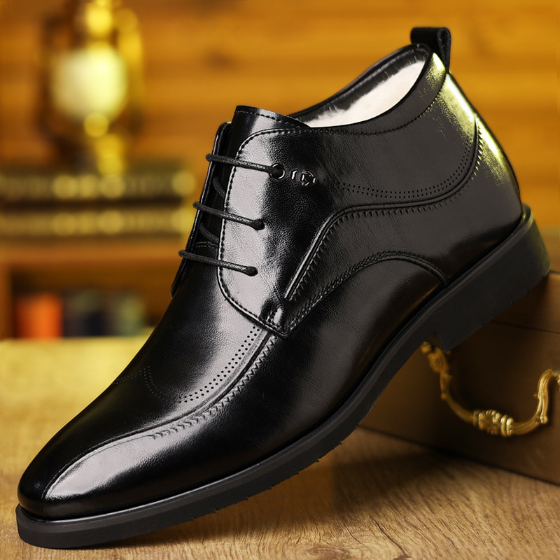 Men's Winter Leather Shoes Vel - Men Formal Wear With Boots 评论和价格