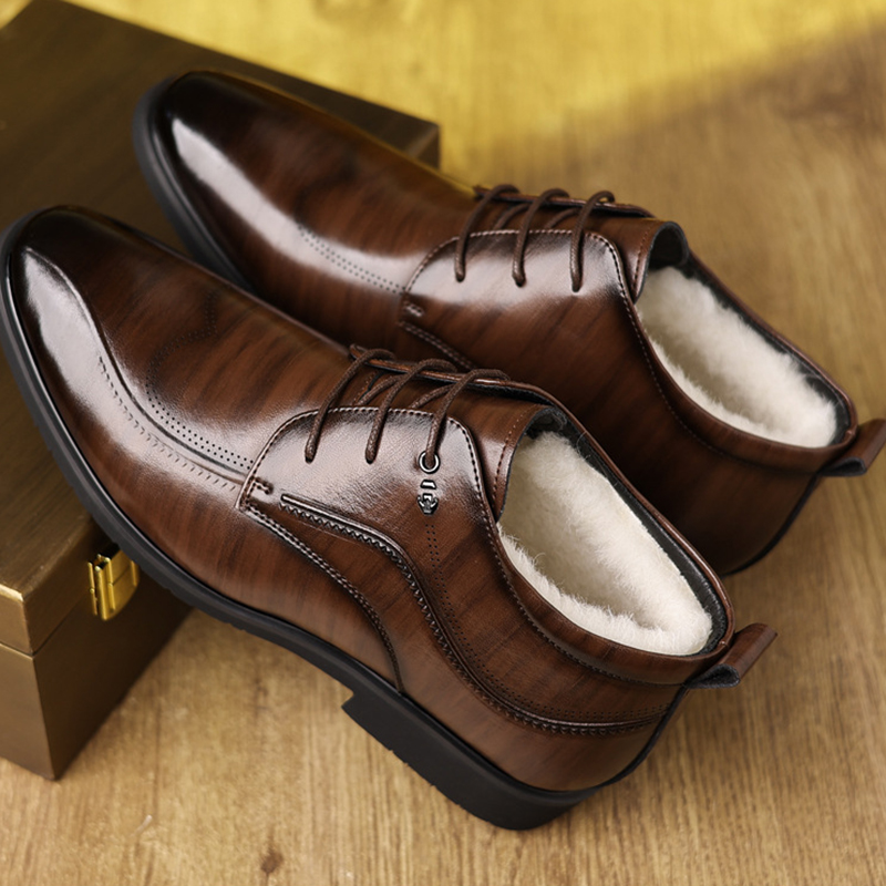 Men's Winter Leather Shoes Vel - Men Formal Wear With Boots 评论和价格