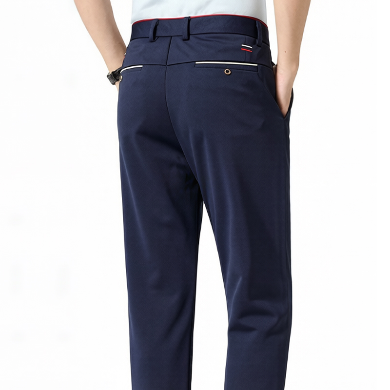 Men Trousers Summer Casual Gol - Dress Pant Flat Front 评论和价格
