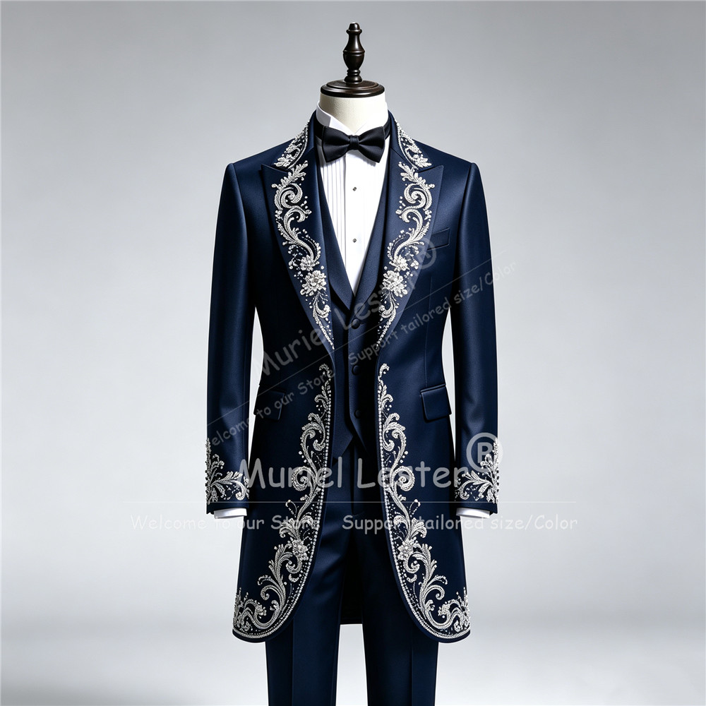 Luxury Man Wedding Tuxedo Suit - Men Formal Wear Pants 评论和价格